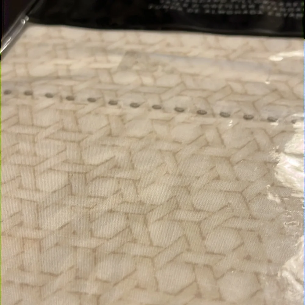 Ralph Lauren Lakeview Lattice Standard Pillowcase X 2 cream tan new 20x32”